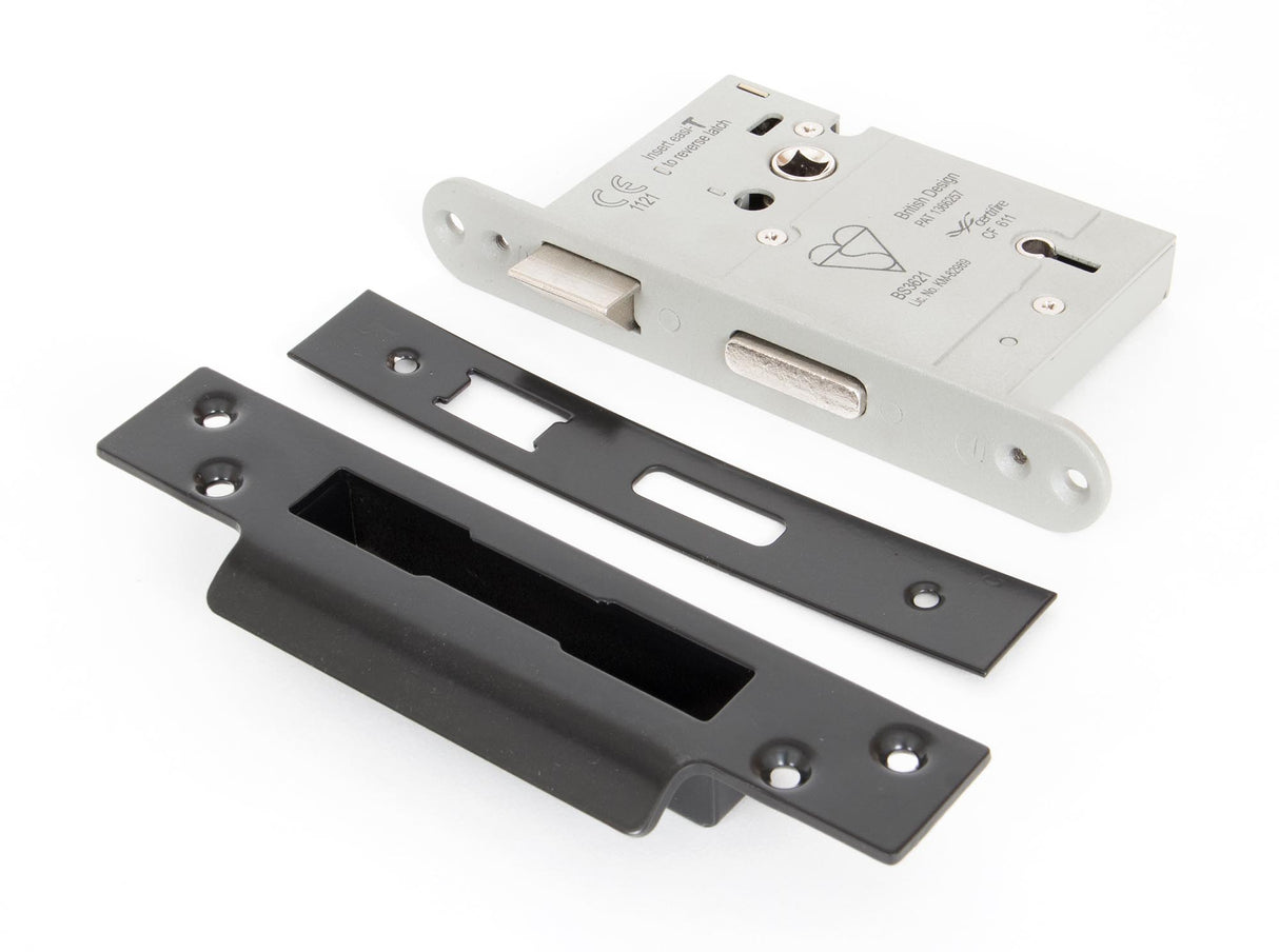 From The Anvil - Black 3" 5 Lever Heavy Duty Sash Lock KA | Sku. 90062 | Trade Door Handles.