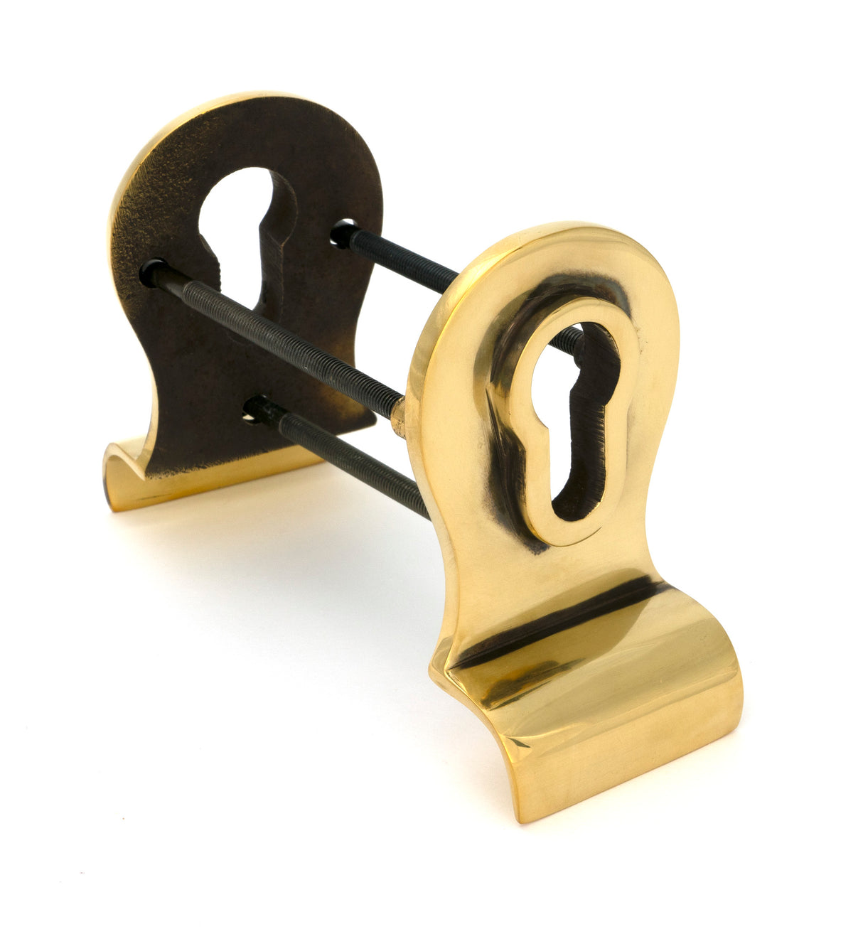 From The Anvil - Aged Brass 50mm Euro Door Pull (Back to Back fixings) | Sku. 90065 | Trade Door Handles.