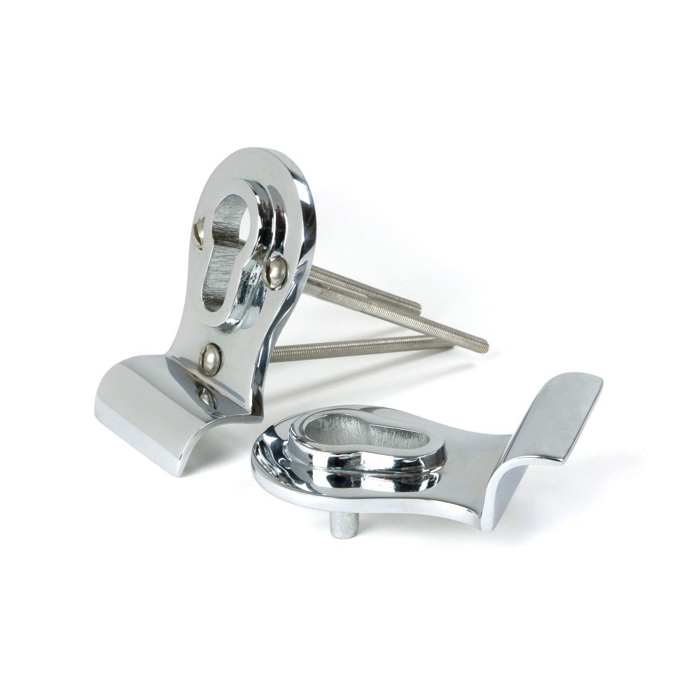 From The Anvil - Polished Chrome 50mm Euro Door Pull (Back to Back fixings) | Sku. 90066 | Trade Door Handles.