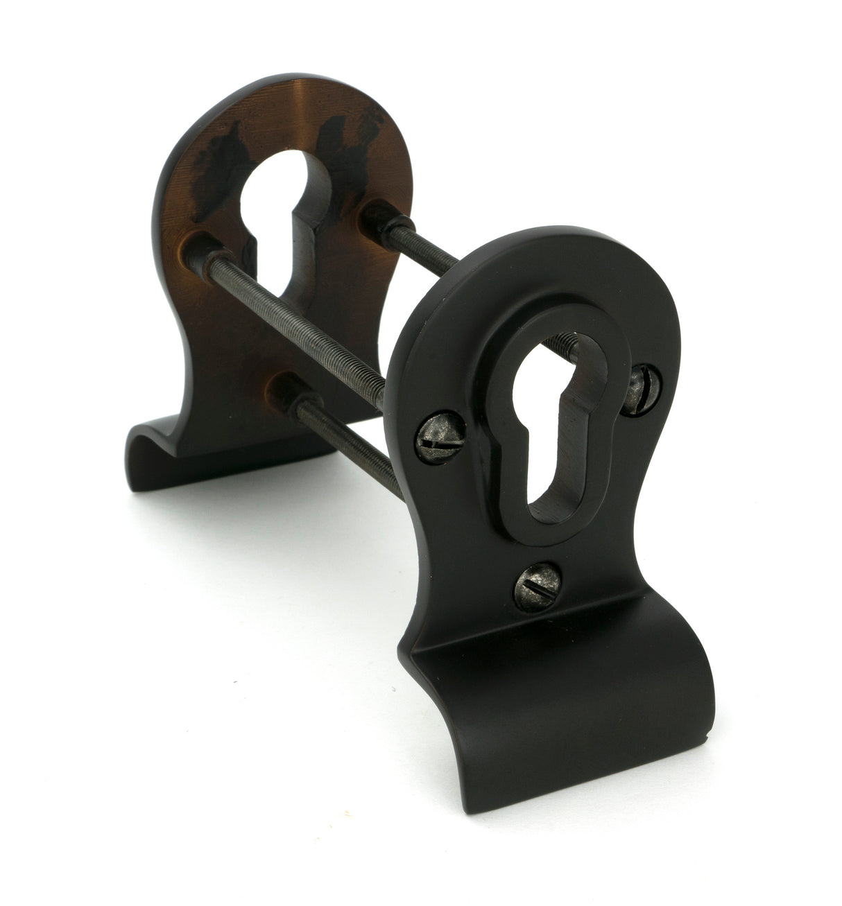 From The Anvil - Aged Bronze 50mm Euro Door Pull (Back to Back fixings) | Sku. 90067 | Trade Door Handles.