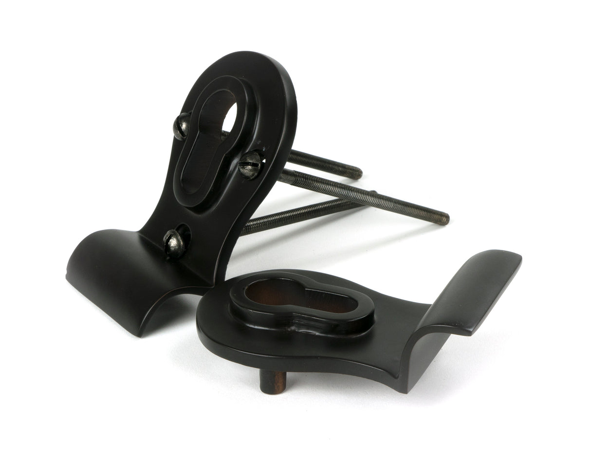 From The Anvil - Aged Bronze 50mm Euro Door Pull (Back to Back fixings) | Sku. 90067 | Trade Door Handles.