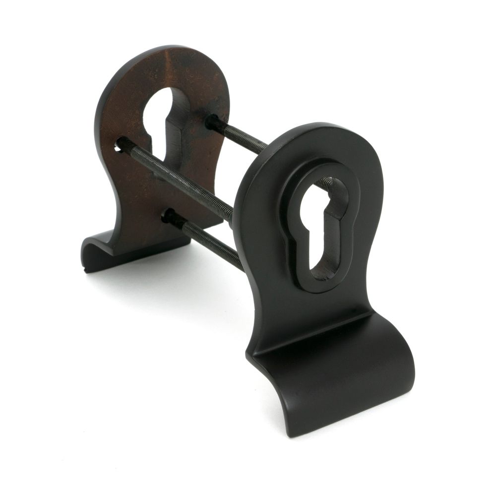 From The Anvil - Aged Bronze 50mm Euro Door Pull (Back to Back fixings) | Sku. 90067 | Trade Door Handles.
