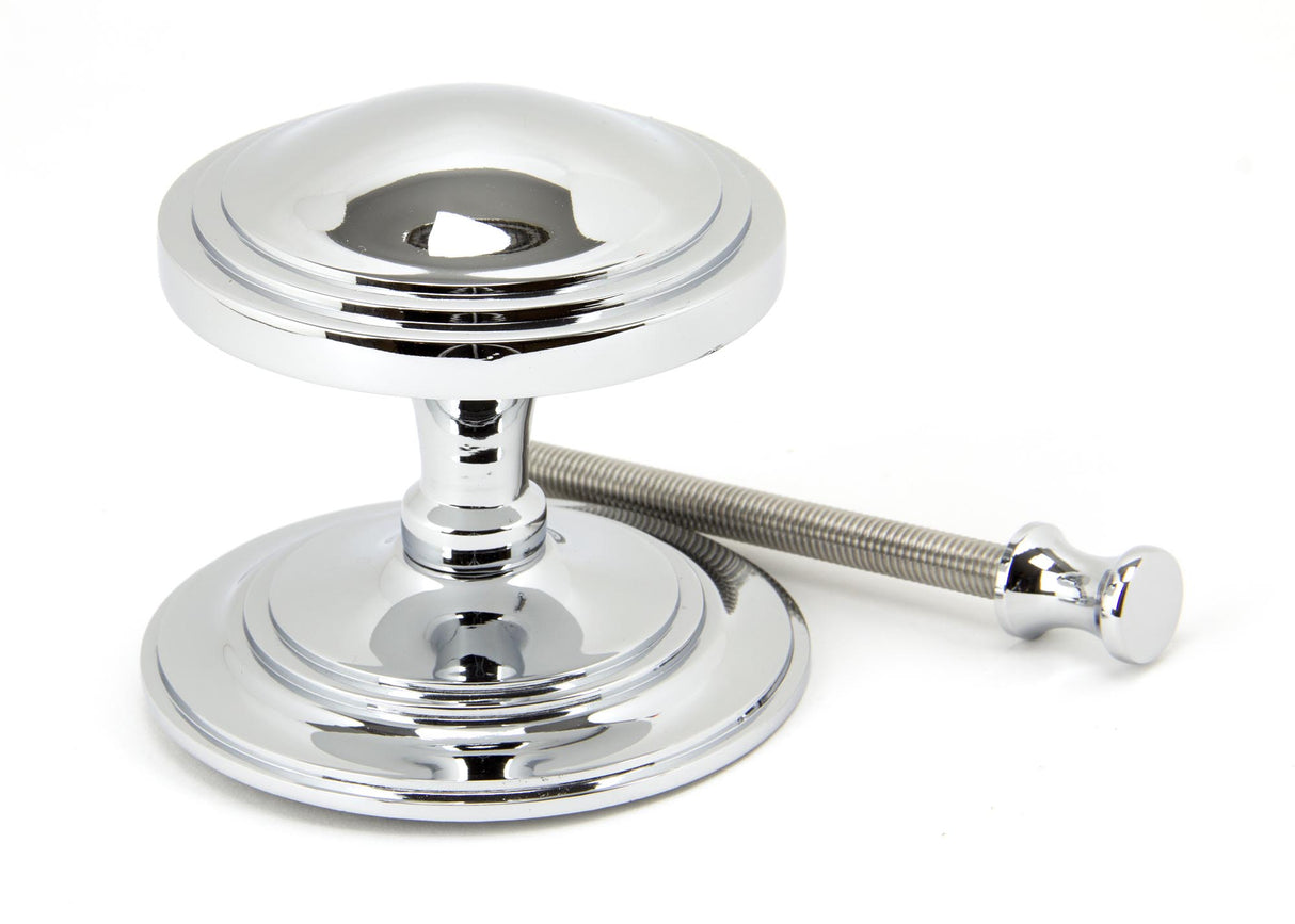 From The Anvil - Polished Chrome Art Deco Centre Door Knob | Sku. 90073 | Trade Door Handles.