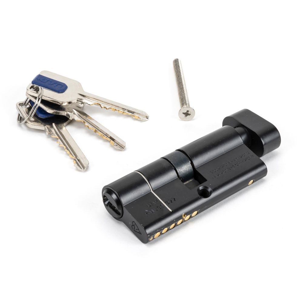 From The Anvil - Black 35/35 6pin Euro Cylinder/Thumbturn KA | Sku. 90240 | Trade Door Handles.