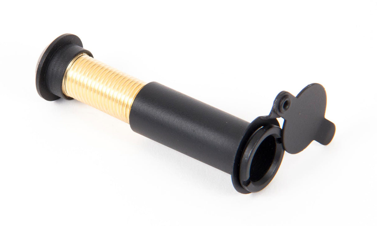 From The Anvil - Black Door Viewer 180 Degree (38-63mm Door) | Sku. 90246 | Trade Door Handles.