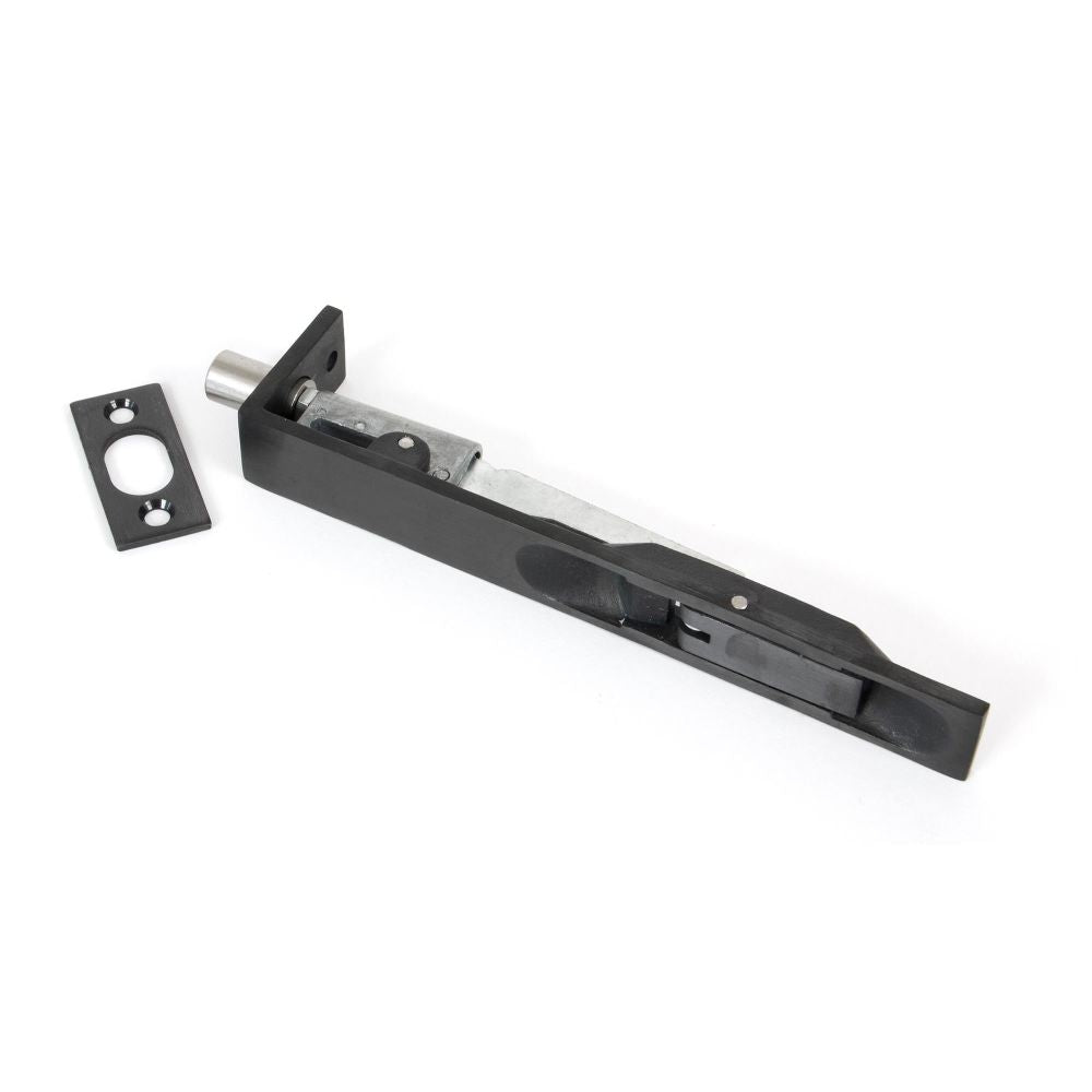 From The Anvil - Black PVD Stainless Steel 6" Flush Bolt | Sku. 90266 | Trade Door Handles.