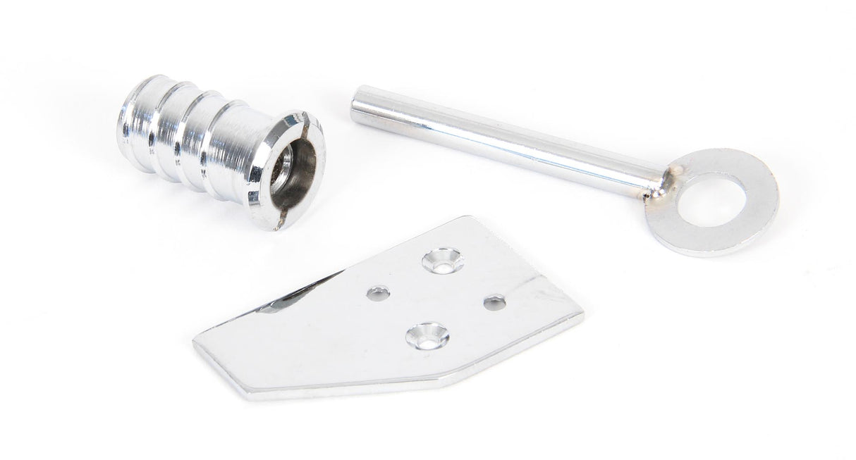 From The Anvil - Polished Chrome Key-Flush Sash Stop | Sku. 90272 | Trade Door Handles.