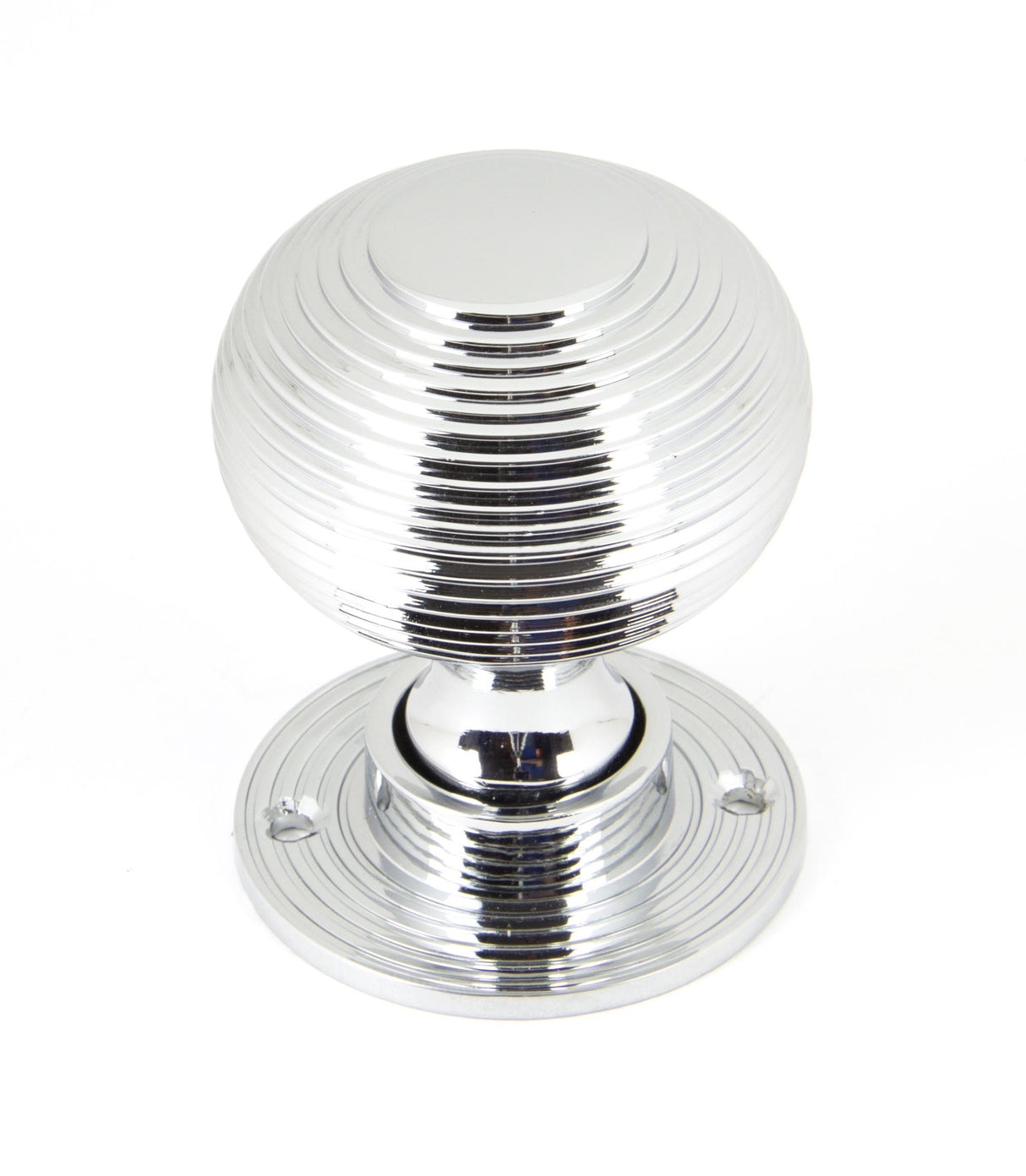 From The Anvil - Polished Chrome Heavy Beehive Mortice/Rim Knob Set | Sku. 90273 | Trade Door Handles.