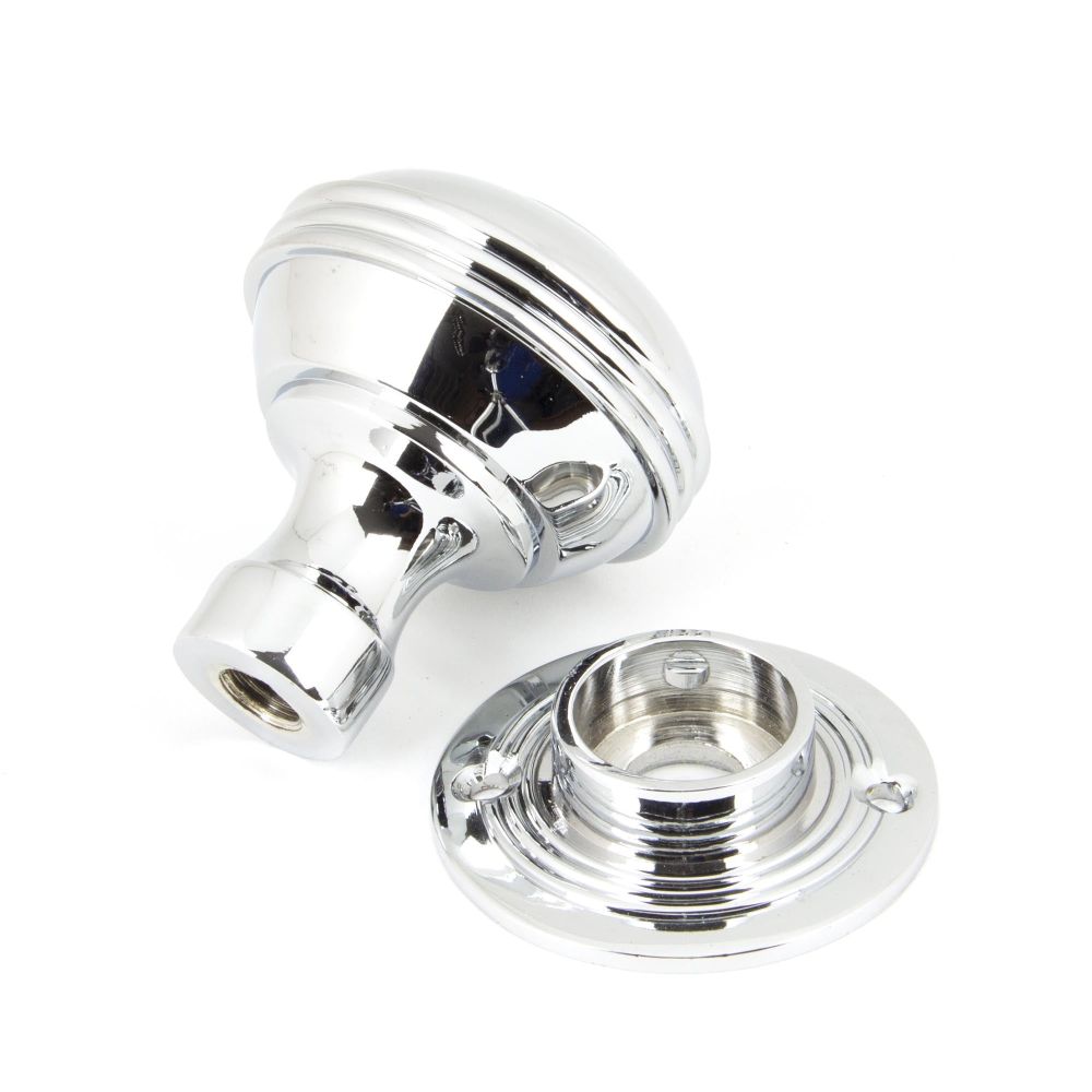 From The Anvil - Polished Chrome 50mm Prestbury Mortice/Rim Knob Set | Sku. 90274 | Trade Door Handles.