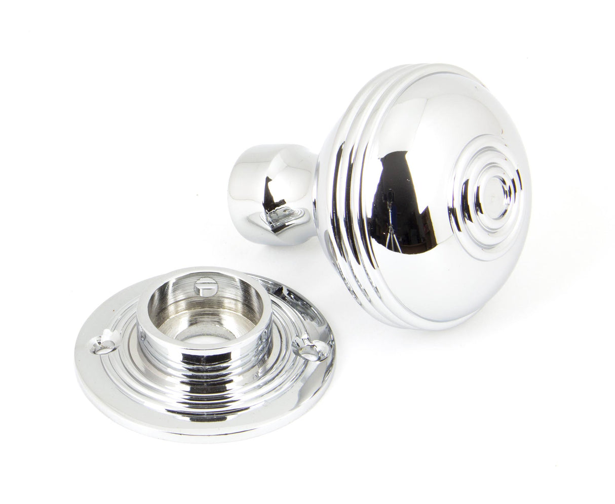 From The Anvil - Polished Chrome 50mm Prestbury Mortice/Rim Knob Set | Sku. 90274 | Trade Door Handles.
