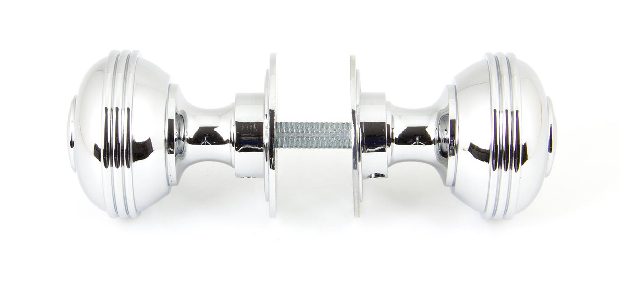From The Anvil - Polished Chrome 50mm Prestbury Mortice/Rim Knob Set | Sku. 90274 | Trade Door Handles.