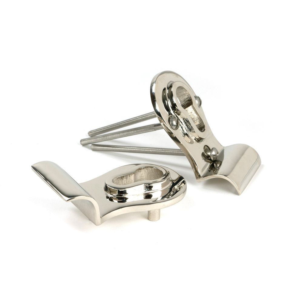 From The Anvil - Polished Nickel 50mm Euro Door Pull (Back to Back fixings) | Sku. 90282 | Trade Door Handles.