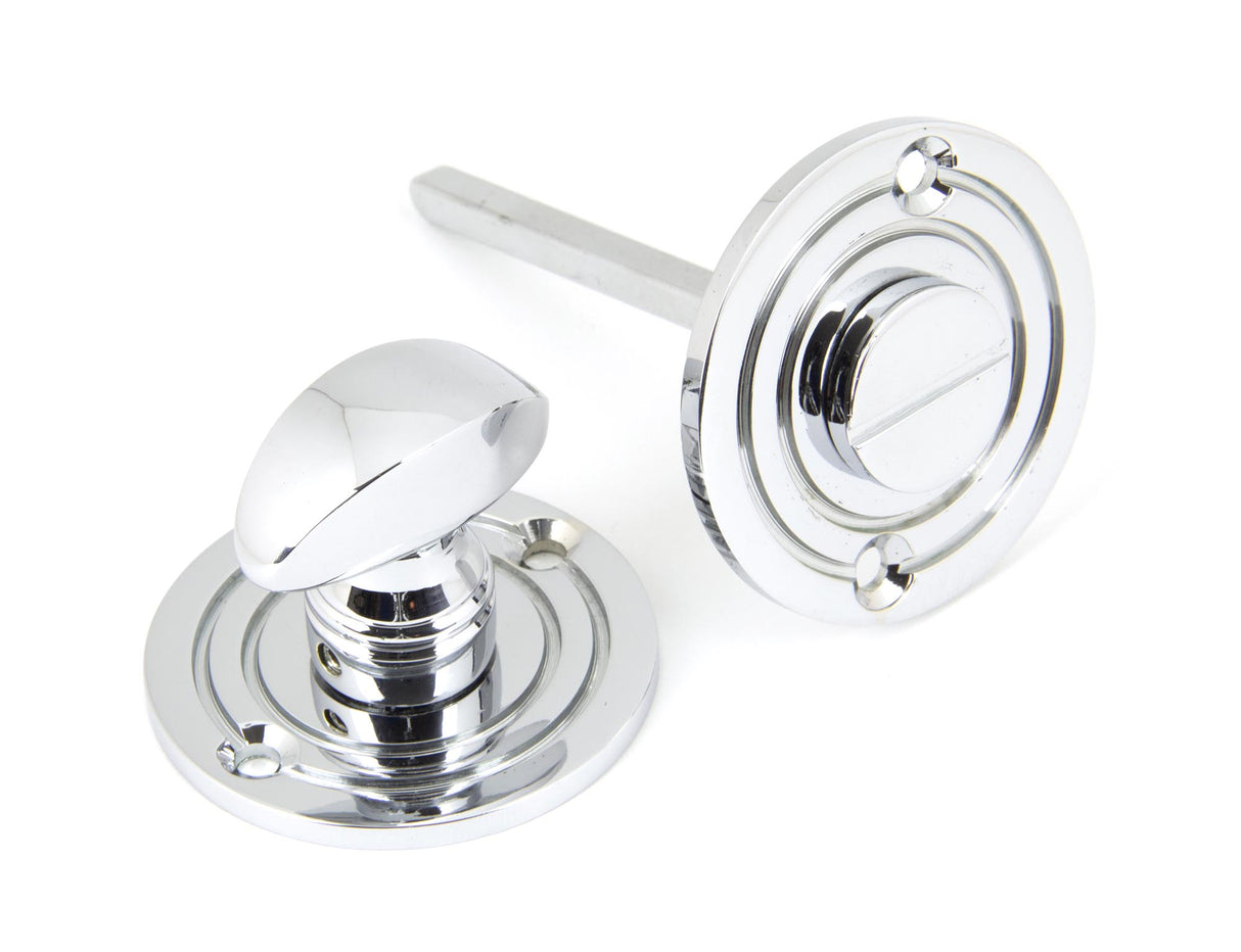From The Anvil - Polished Chrome Round Bathroom Thumbturn | Sku. 90284 | Trade Door Handles.