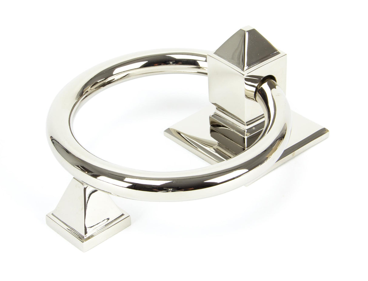 From The Anvil - Polished Nickel Ring Door Knocker | Sku. 90286 | Trade Door Handles.