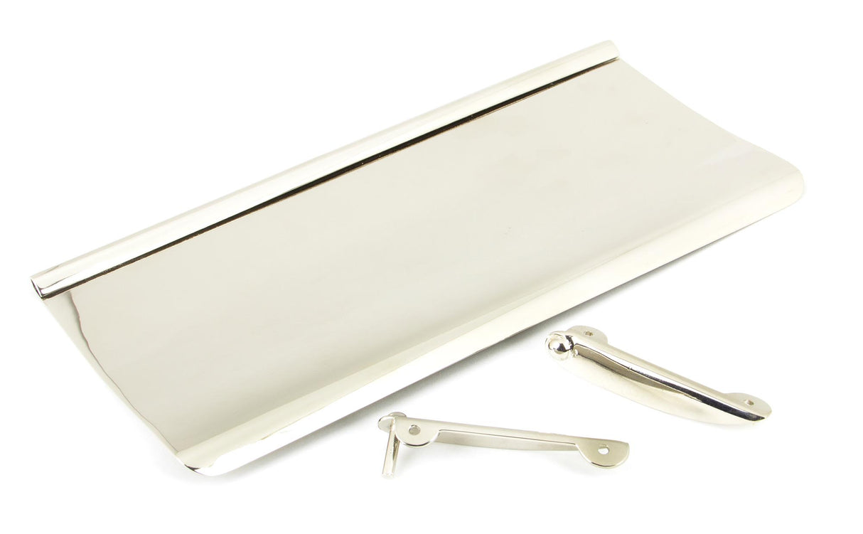 From The Anvil - Polished Nickel Small Letter Plate Cover | Sku. 90290 | Trade Door Handles.