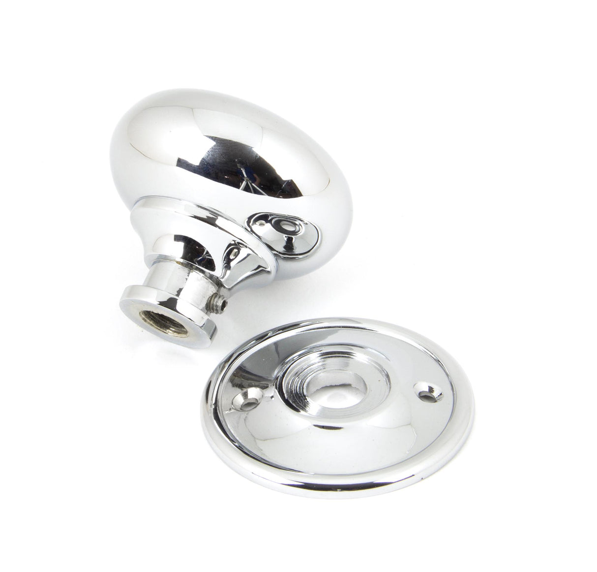 From The Anvil - Polished Chrome Mushroom Mortice/Rim Knob Set | Sku. 90291 | Trade Door Handles.