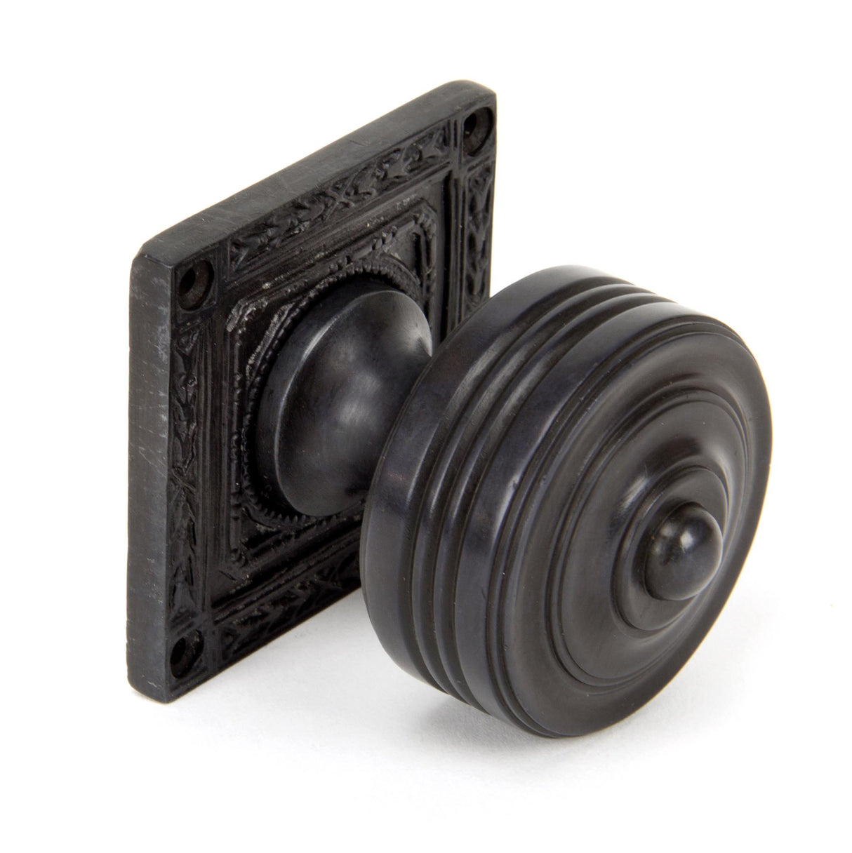 From The Anvil - Aged Bronze Tewkesbury Square Mortice Knob Set | Sku. 90293 | Trade Door Handles.