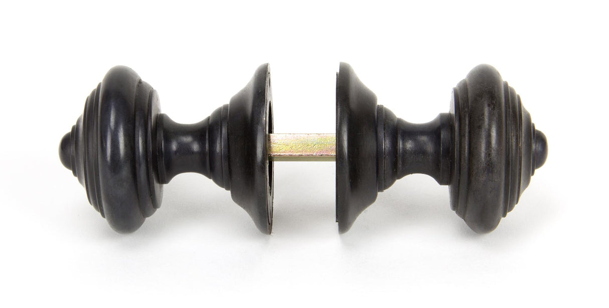 From The Anvil - Aged Bronze Elmore Concealed Mortice Knob Set | Sku. 90297 | Trade Door Handles.