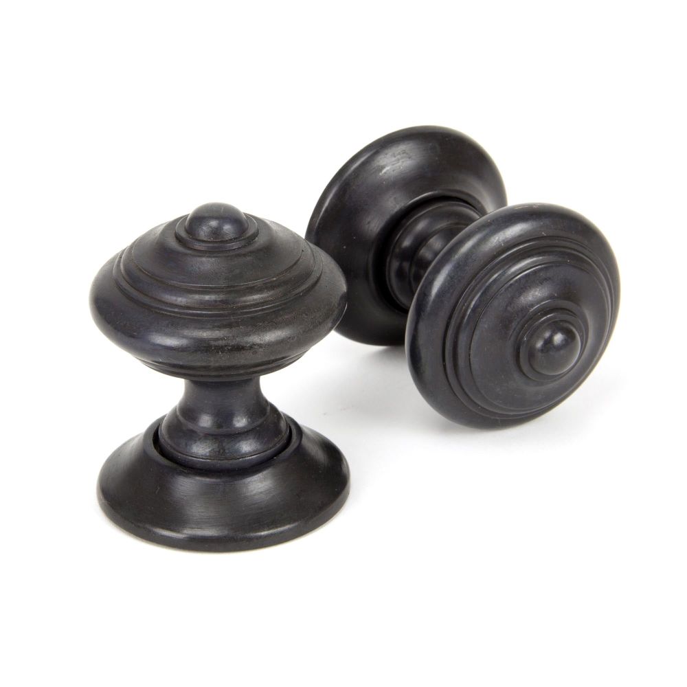 From The Anvil - Aged Bronze Elmore Concealed Mortice Knob Set | Sku. 90297 | Trade Door Handles.