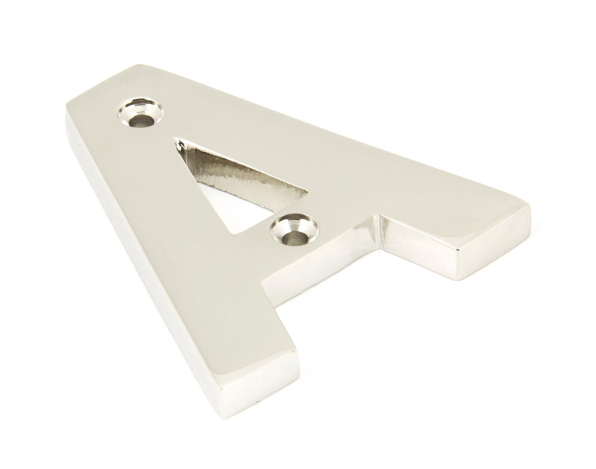 From The Anvil - Polished Nickel Letter A | Sku. 90303A | Trade Door Handles.