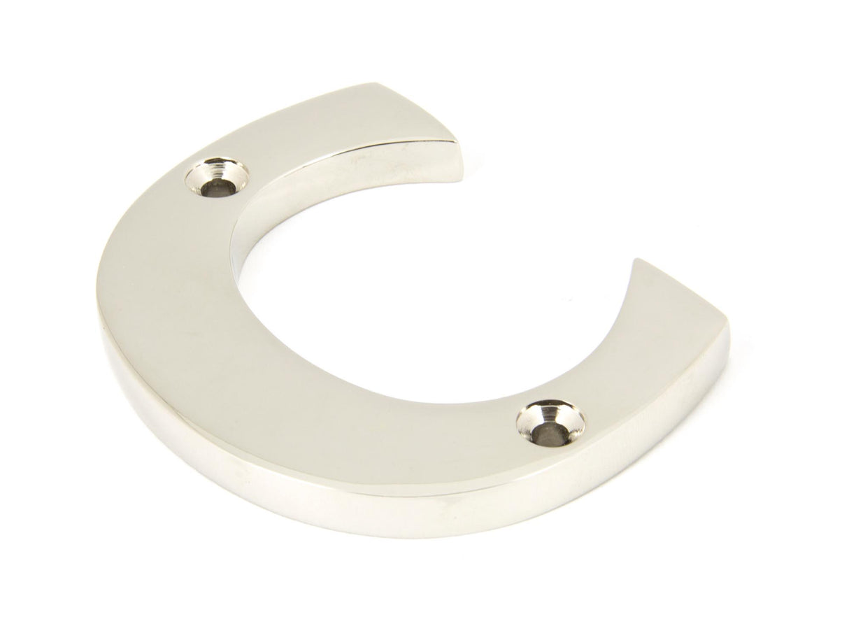 From The Anvil - Polished Nickel Letter C | Sku. 90303C | Trade Door Handles.