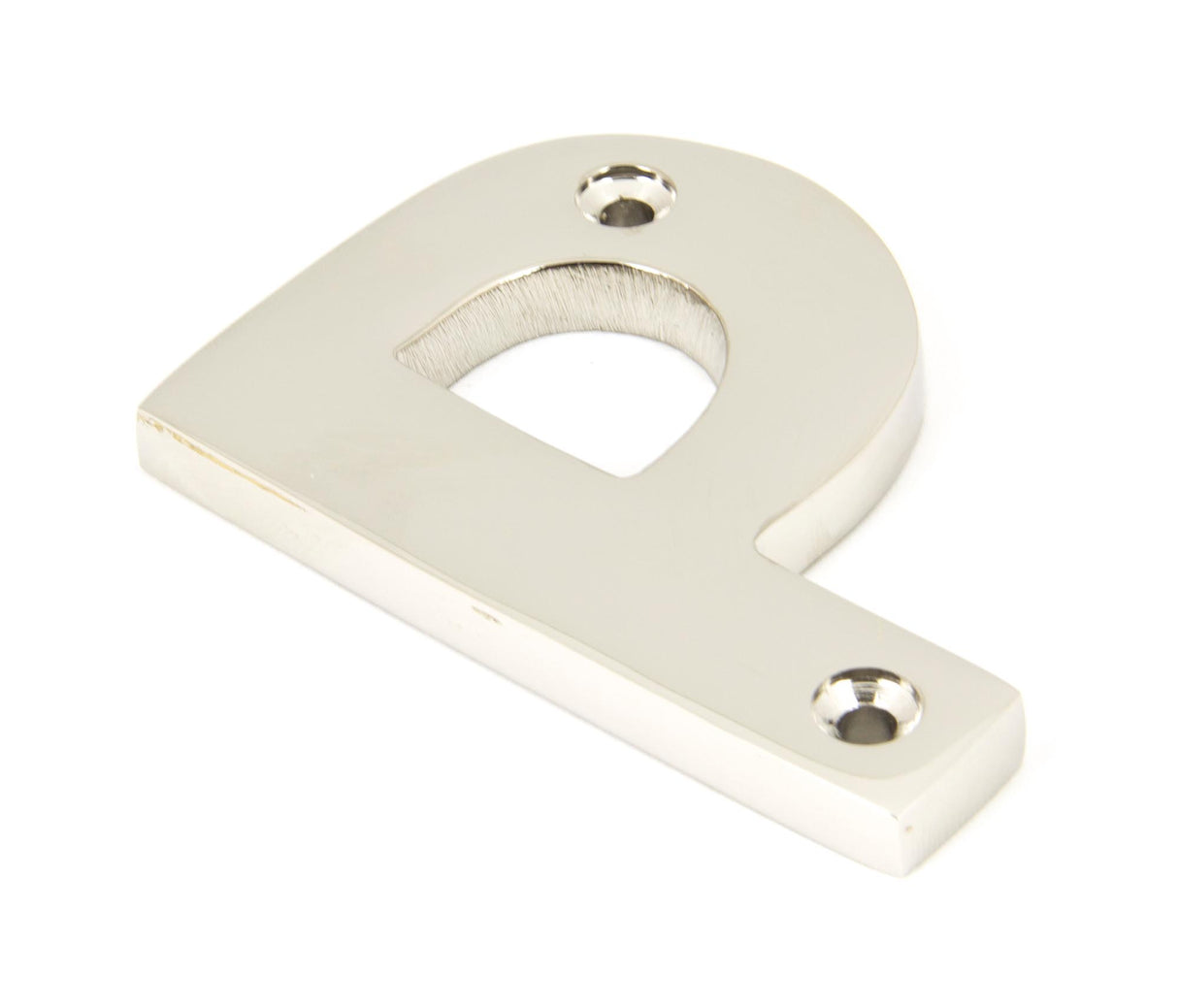 From The Anvil - Polished Nickel Letter P | Sku. 90303P | Trade Door Handles.