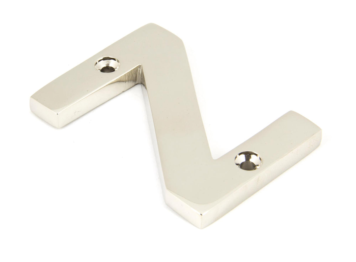 From The Anvil - Polished Nickel Letter Z | Sku. 90303Z | Trade Door Handles.