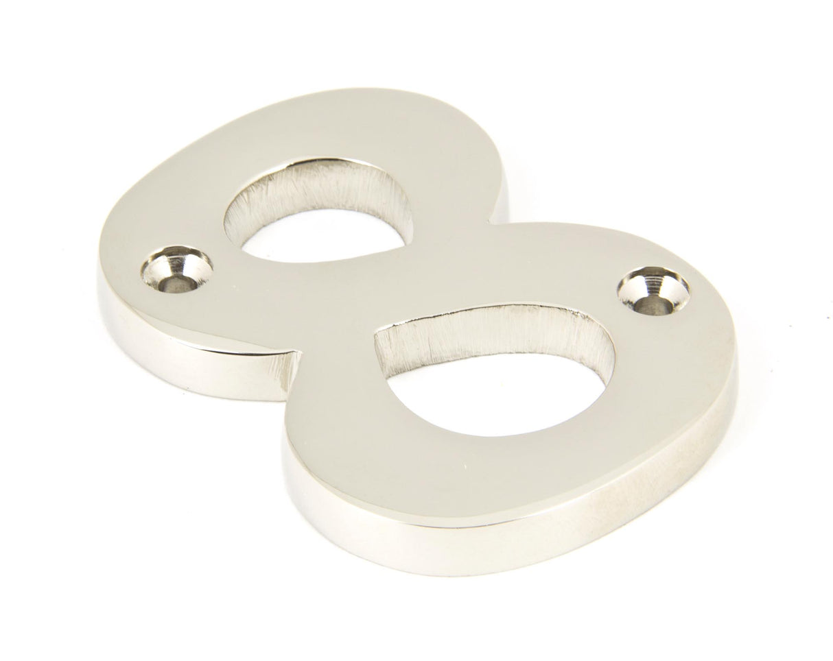From The Anvil - Polished Nickel Numeral 8 | Sku. 90318 | Trade Door Handles.