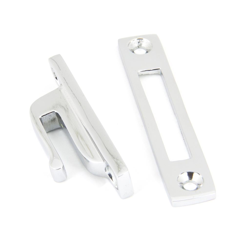 From The Anvil - Polished Chrome Locking Reeded Fastener | Sku. 90329 | Trade Door Handles.