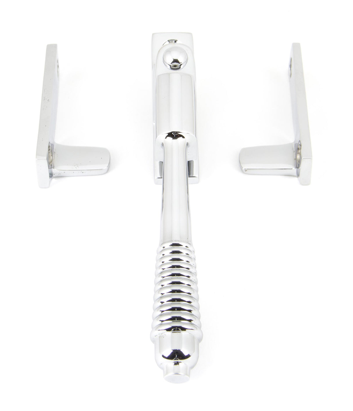 From The Anvil - Polished Chrome Night-Vent Locking Reeded Fastener | Sku. 90330 | Trade Door Handles.