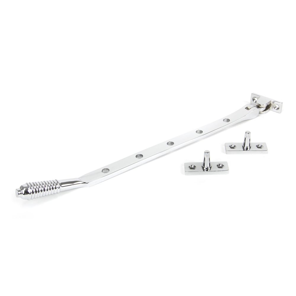 From The Anvil - Polished Chrome 12" Reeded Stay | Sku. 90335 | Trade Door Handles.