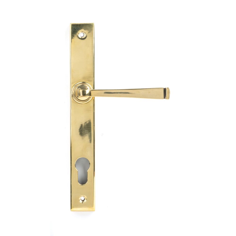 From The Anvil - Aged Brass Avon Slimline Lever Espag. Lock Set | Sku. 90354 | Trade Door Handles.