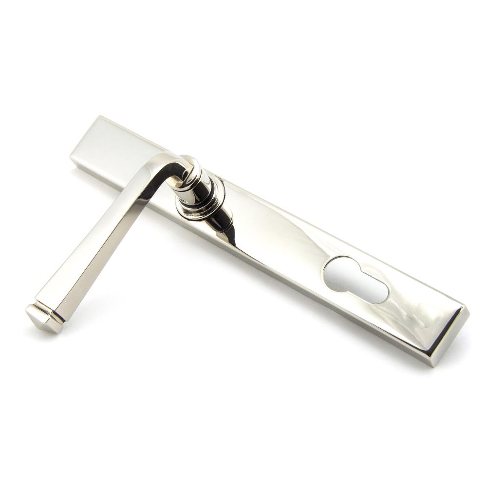 From The Anvil - Polished Nickel Avon Slimline Lever Espag. Lock Set | Sku. 90356 | Trade Door Handles.
