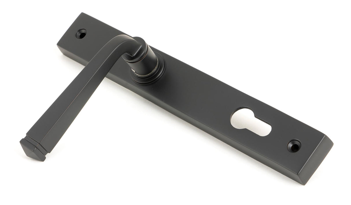 From The Anvil - Aged Bronze Avon Slimline Lever Espag. Lock Set | Sku. 90357 | Trade Door Handles.