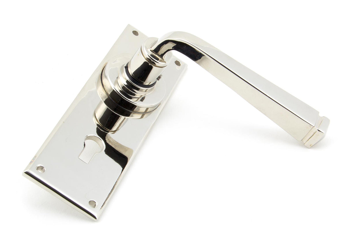 From The Anvil - Polished Nickel Avon Lever Lock Set | Sku. 90360 | Trade Door Handles.