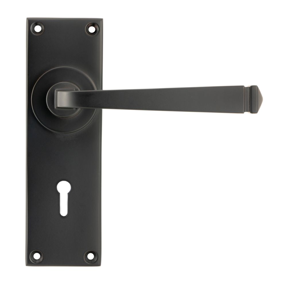 From The Anvil - Aged Bronze Avon Lever Lock Set | Sku. 90361 | Trade Door Handles.