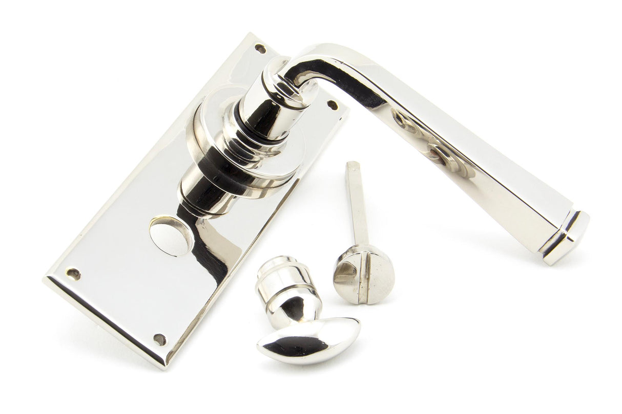From The Anvil - Polished Nickel Avon Lever Bathroom Set | Sku. 90368 | Trade Door Handles.