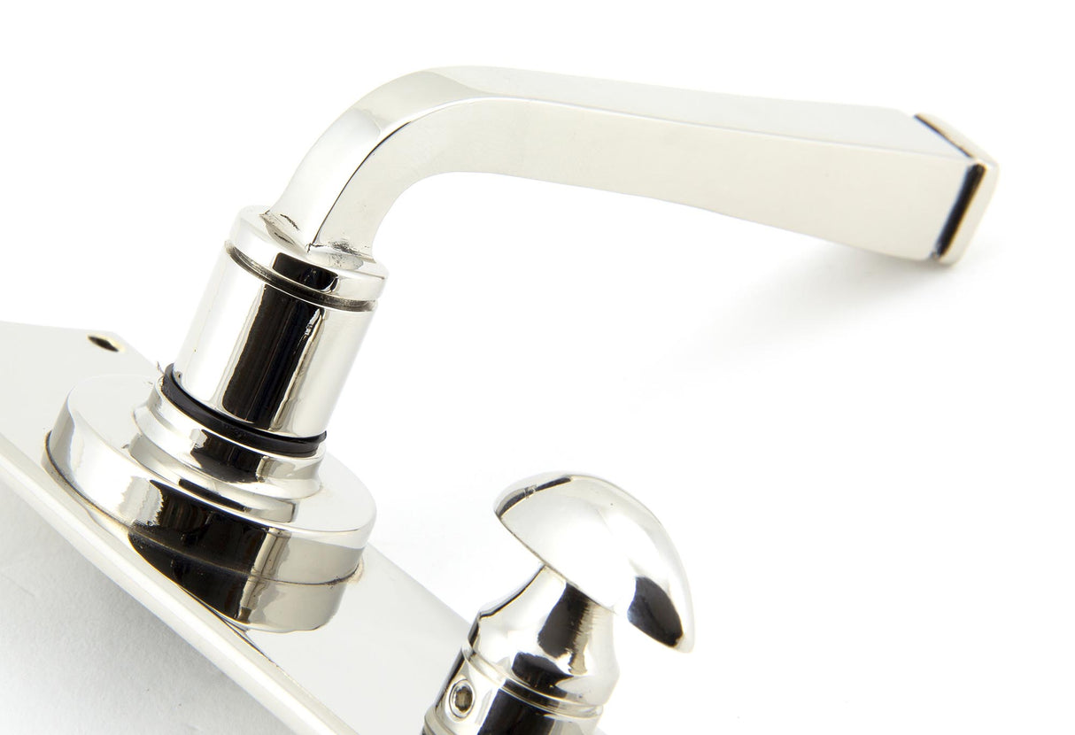From The Anvil - Polished Nickel Avon Lever Bathroom Set | Sku. 90368 | Trade Door Handles.