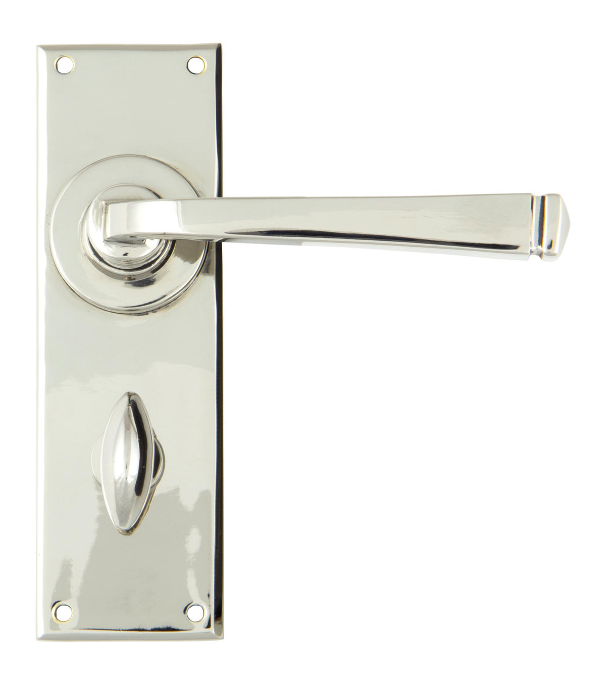 From The Anvil - Polished Nickel Avon Lever Bathroom Set | Sku. 90368 | Trade Door Handles.