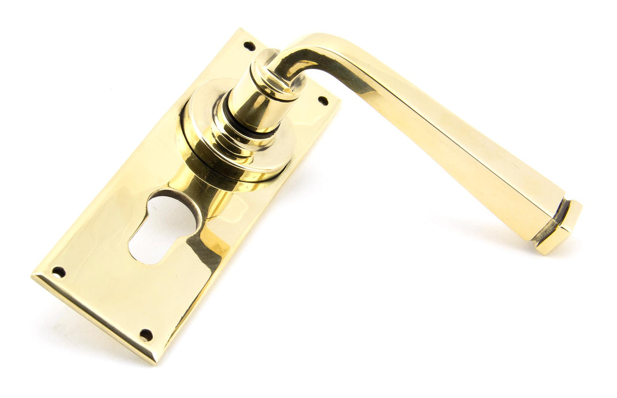 From The Anvil - Aged Brass Avon Lever Euro Lock Set | Sku. 90370 | Trade Door Handles.