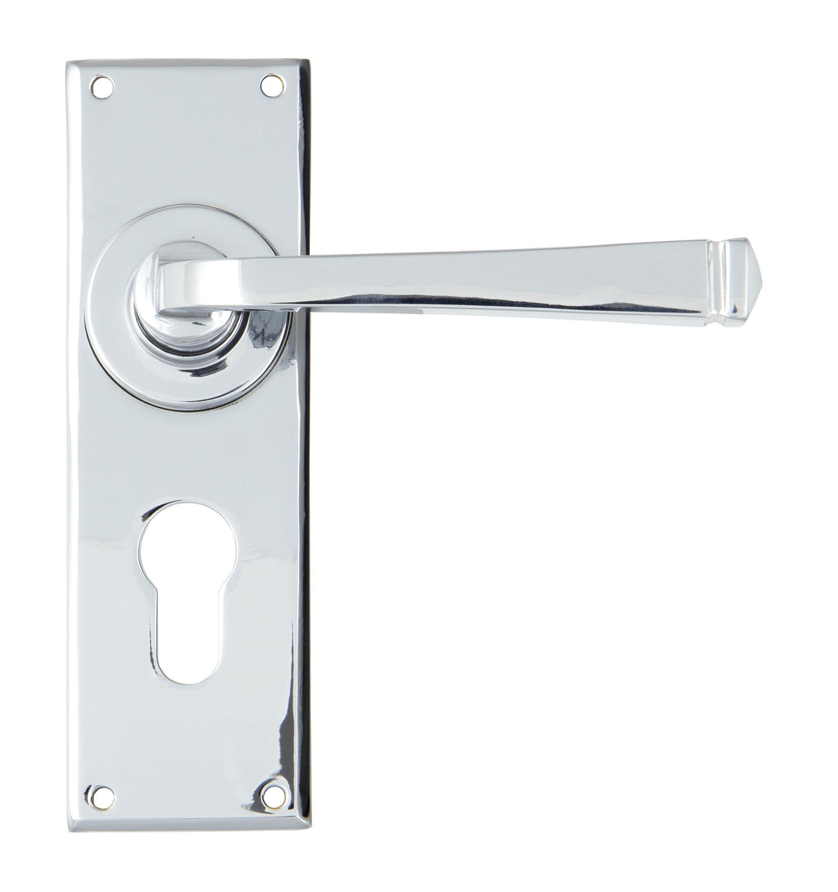 From The Anvil - Polished Chrome Avon Lever Euro Lock Set | Sku. 90371 | Trade Door Handles.