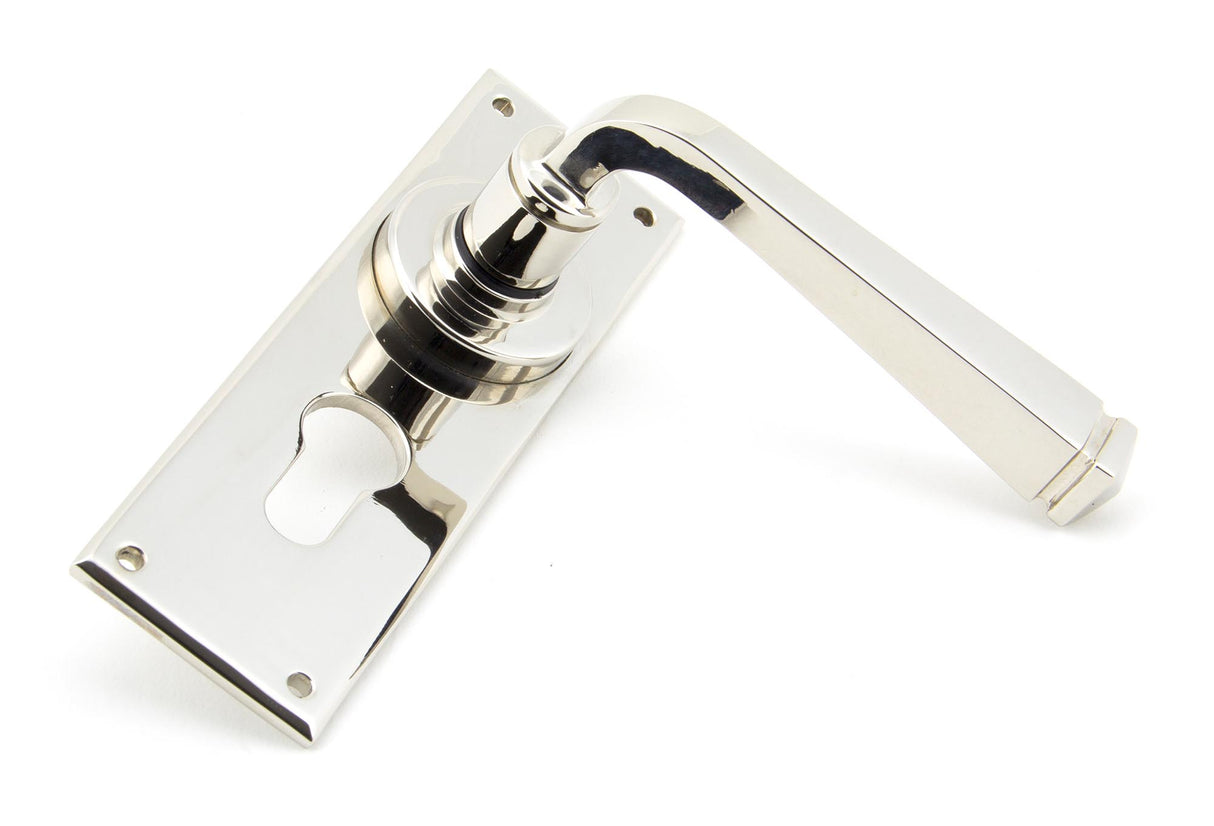 From The Anvil - Polished Nickel Avon Lever Euro Lock Set | Sku. 90372 | Trade Door Handles.