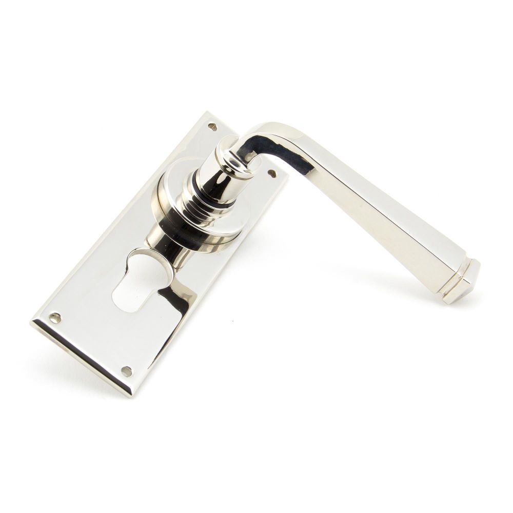 From The Anvil - Polished Nickel Avon Lever Euro Lock Set | Sku. 90372 | Trade Door Handles.