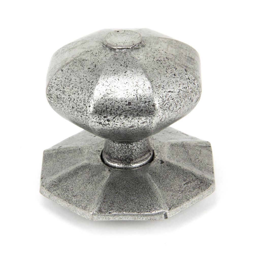 From The Anvil - Pewter Octagonal Centre Door Knob - Internal | Sku. 90383 | Trade Door Handles.