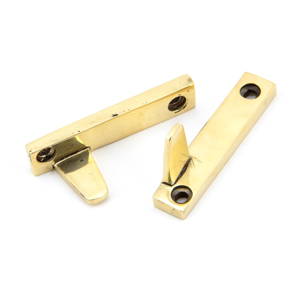 From The Anvil - Aged Brass Night-Vent Locking Avon Fastener | Sku. 90411 | Trade Door Handles.