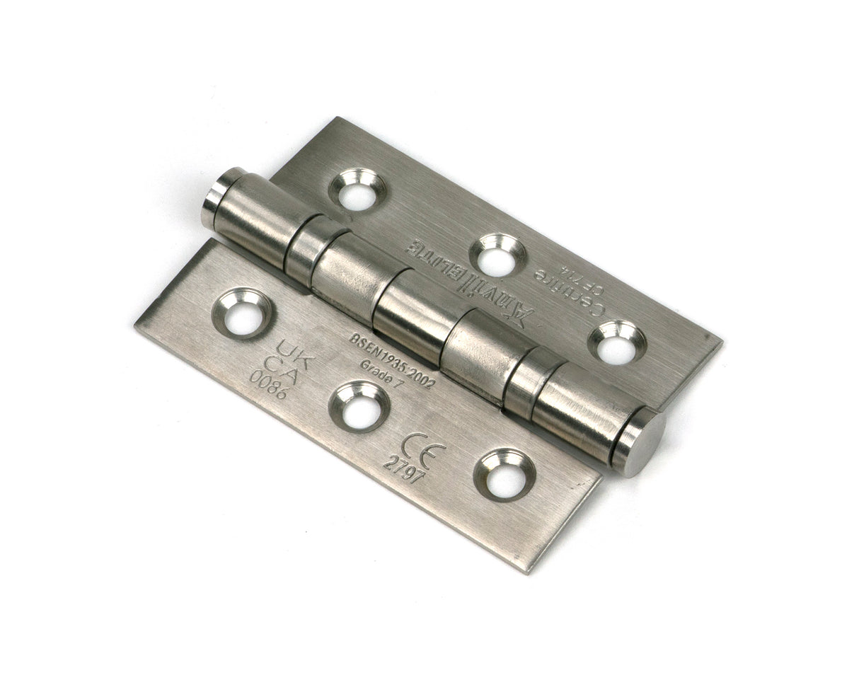 From The Anvil - Satin SS 3" Ball Bearing Butt Hinge (pair) | Sku. 91038 | Trade Door Handles.