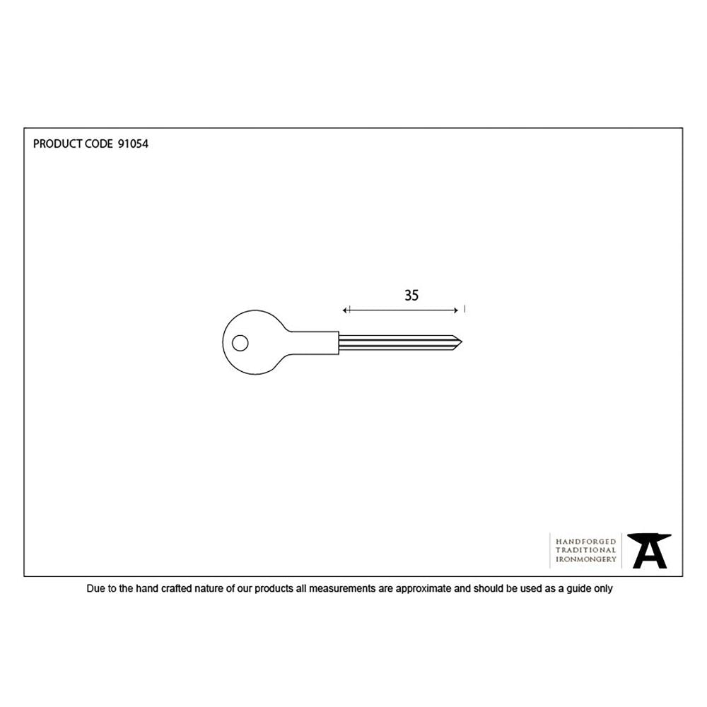 From The Anvil - Chubb Short Security Star Key | Sku. 91054 | Trade Door Handles.