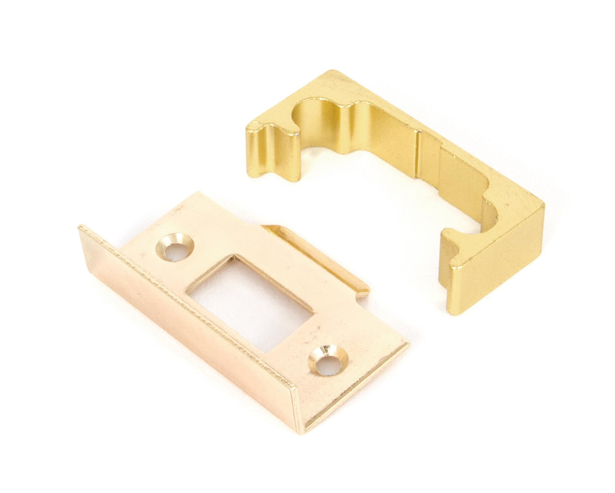 From The Anvil - Electro Brassed ½" Rebate Kit for Tubular Mortice Latch | Sku. 91076 | Trade Door Handles.