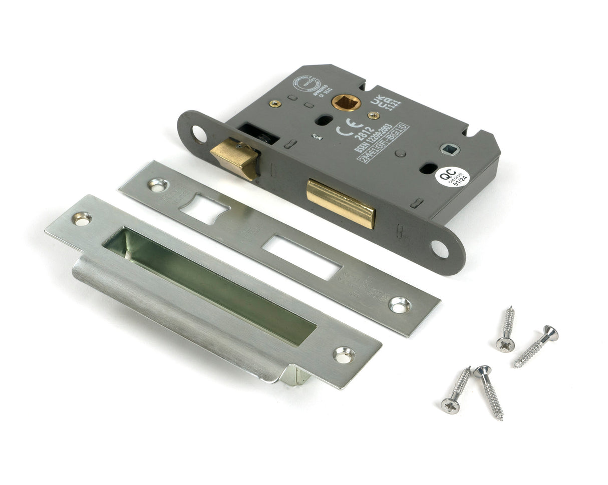 From The Anvil - SSS 3" Heavy Duty Bathroom Mortice Lock | Sku. 91087 | Trade Door Handles.