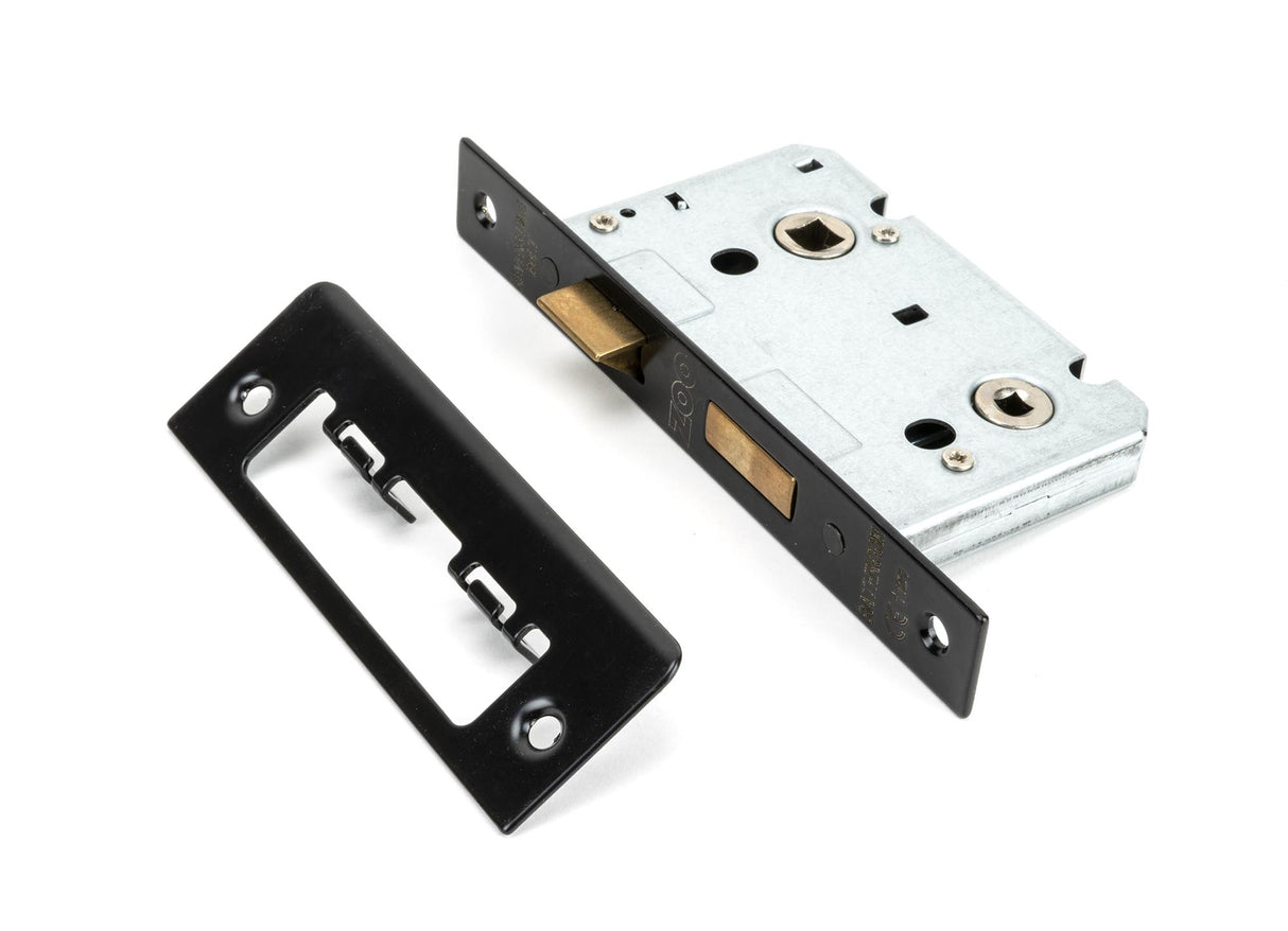From The Anvil - Black 2½" Bathroom Mortice Lock | Sku. 91089 | Trade Door Handles.